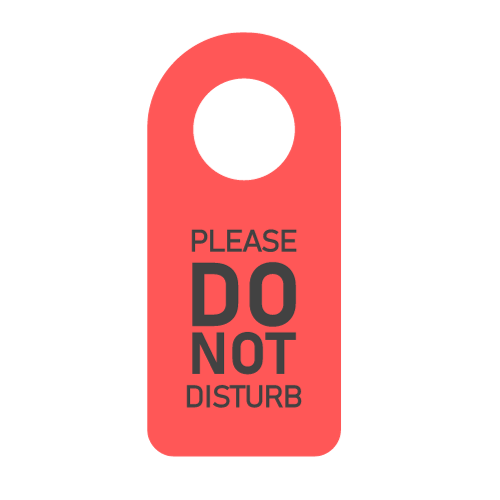 „Bitte nicht stören“